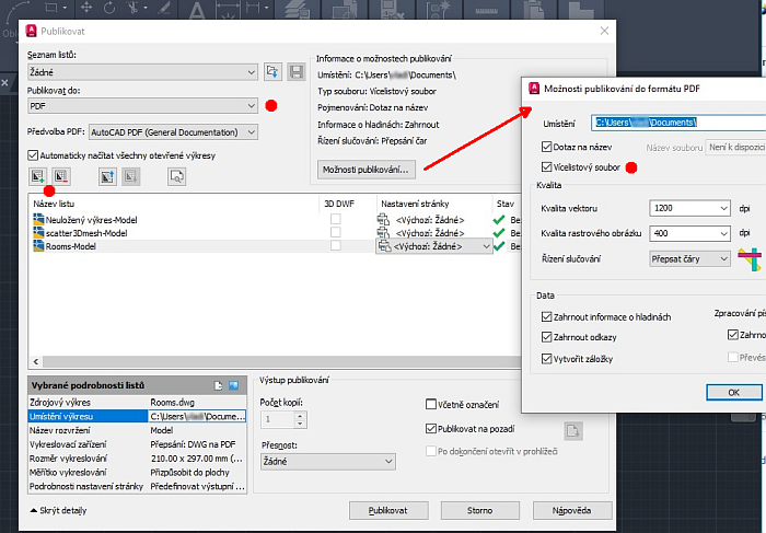 cad publish dwg to pdf